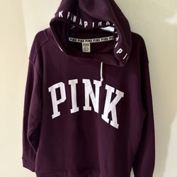 Victoria Secret Pink Hoodie NWOT Size L 