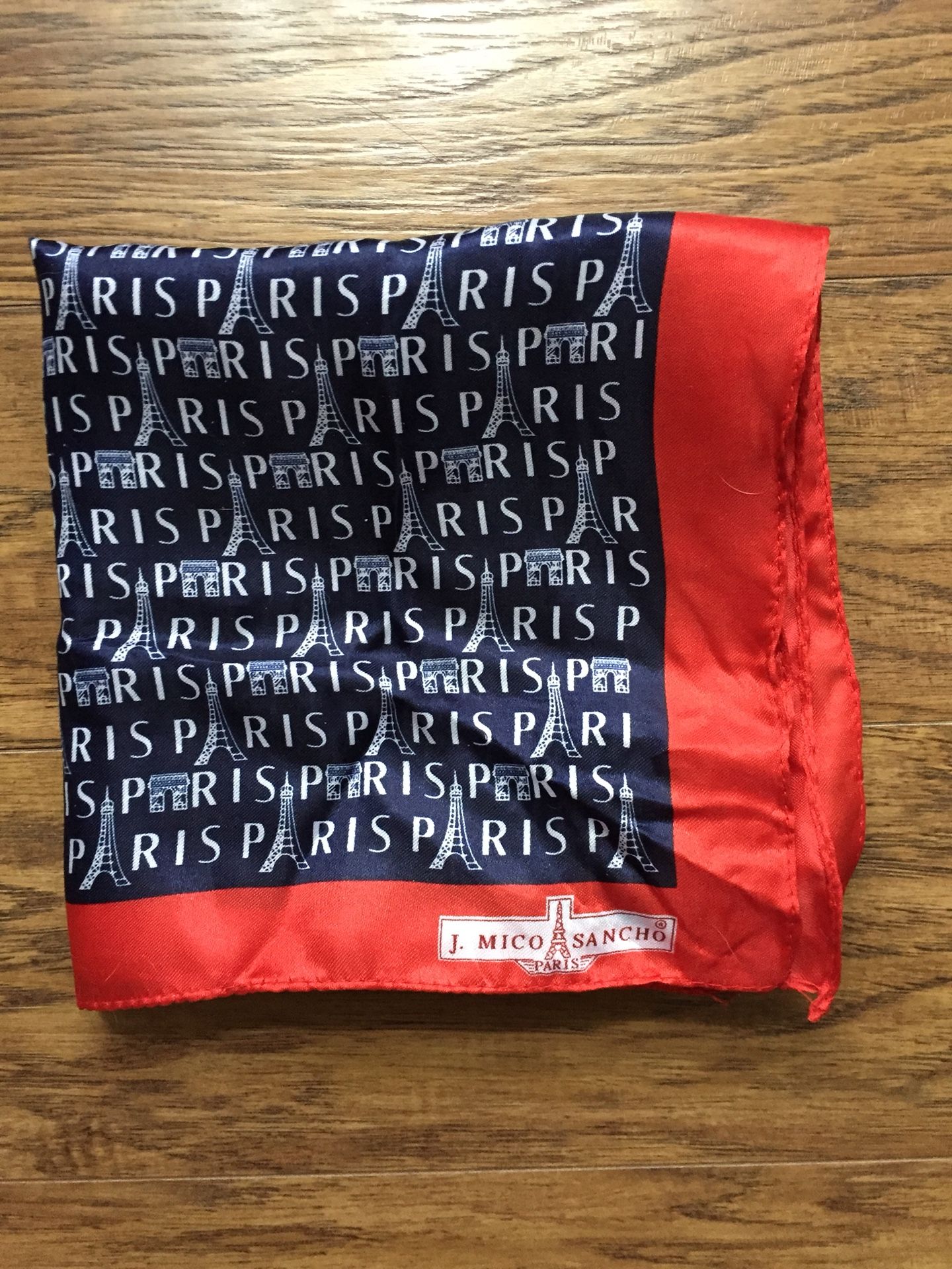 Authentic J. Mico Sancho Paris Eiffel Tower Scarf for Sale in Palm ...