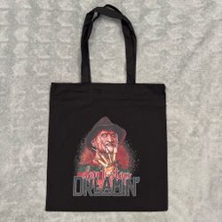 Freddy Krueger 'Don't Stop Dreamin' Tote Bag