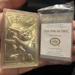 GOLD PLATED POKEMON CARDS!!