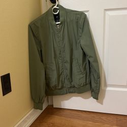 H&M Green Bomber Jacket