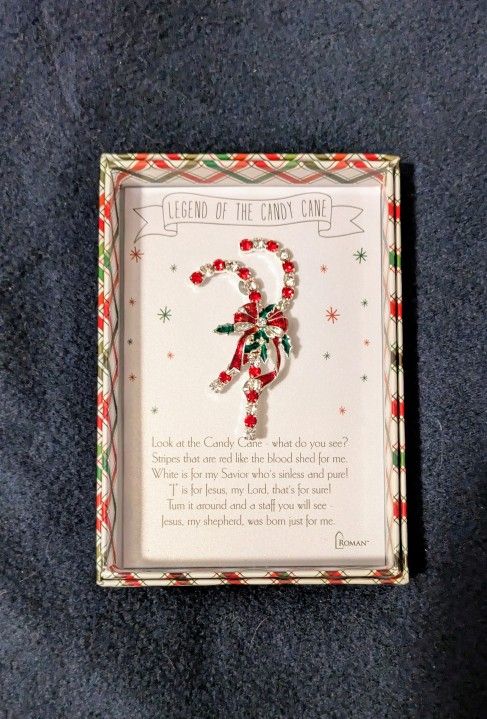 Christmas Brooch Pin Legend Of The Candy Cane Jewelry Accessories