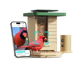 Smart Bird Feeder with Camera Solar Powered, Slow-Motion Video & Night Insight, AI Identify 6000+ Species Lifetime Free, Ideal for Outdoors Bird Watch