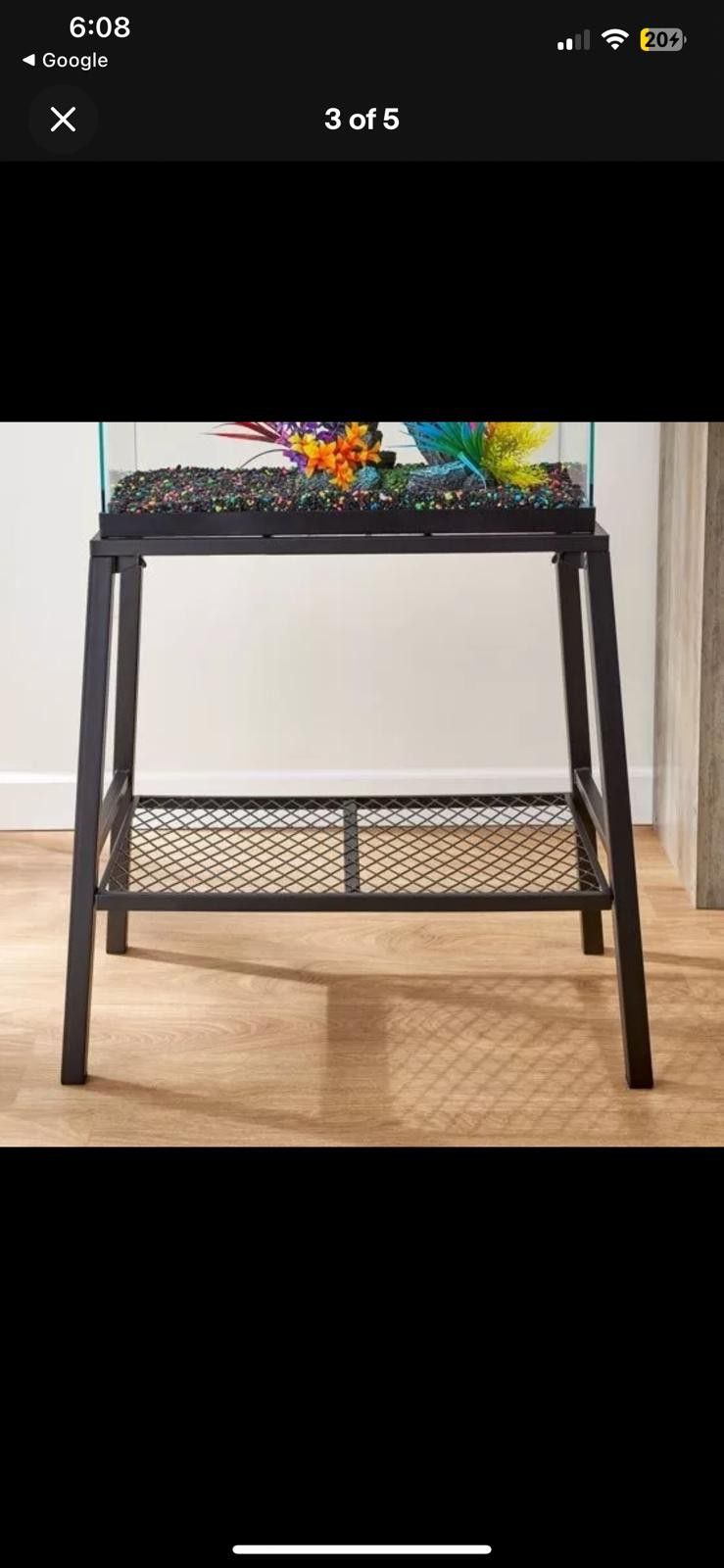 10 Gallon Fish Tank With Metal Base