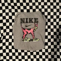 nike pink dog hoodie