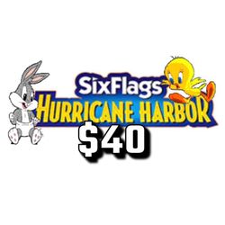Hurricane Harbor ☀️🌀💦  Magic Mountain 🎢🎠🎟️  Six Flags GA Ticket SALE 🗯️