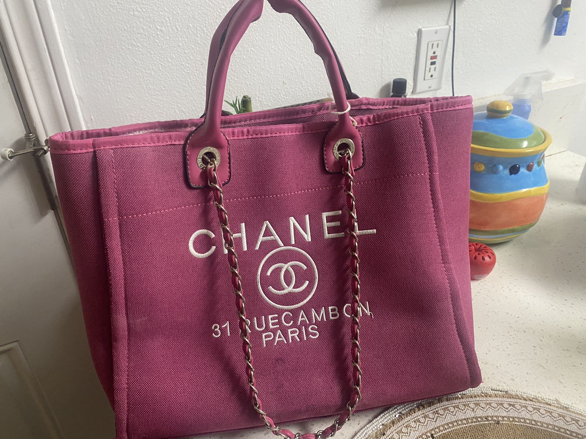 Large Pink Tote $20