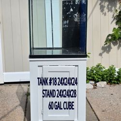 60 Gal Cube Reef Ready Fish Tank