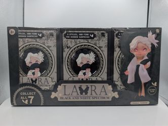 Laura black and white spectrum sealed case of 6 blind boxes
