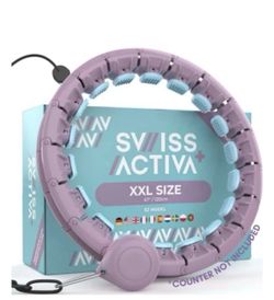 Swiss Activa+ Smart Hula Hoop - Infinity Hoop for Adults - Won't Fall Off - NIB