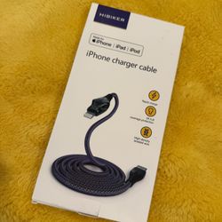 HIBIKER branded Lightning cable designed for Apple devices.