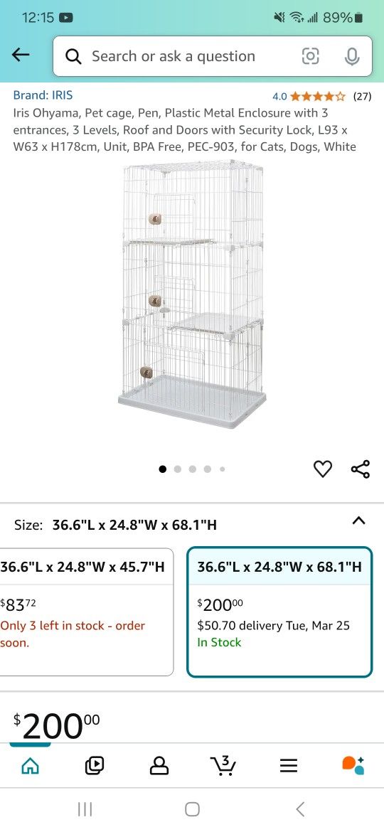 Large Cat/Bird Enclosure