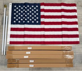 Wholesale: New (13) High Quality Jetlifee 3x5 USA Flags w/ 6Ft Pole + Mounting Kit - $15