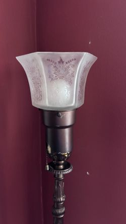 Vintage Accent Standing Lamp with marble base