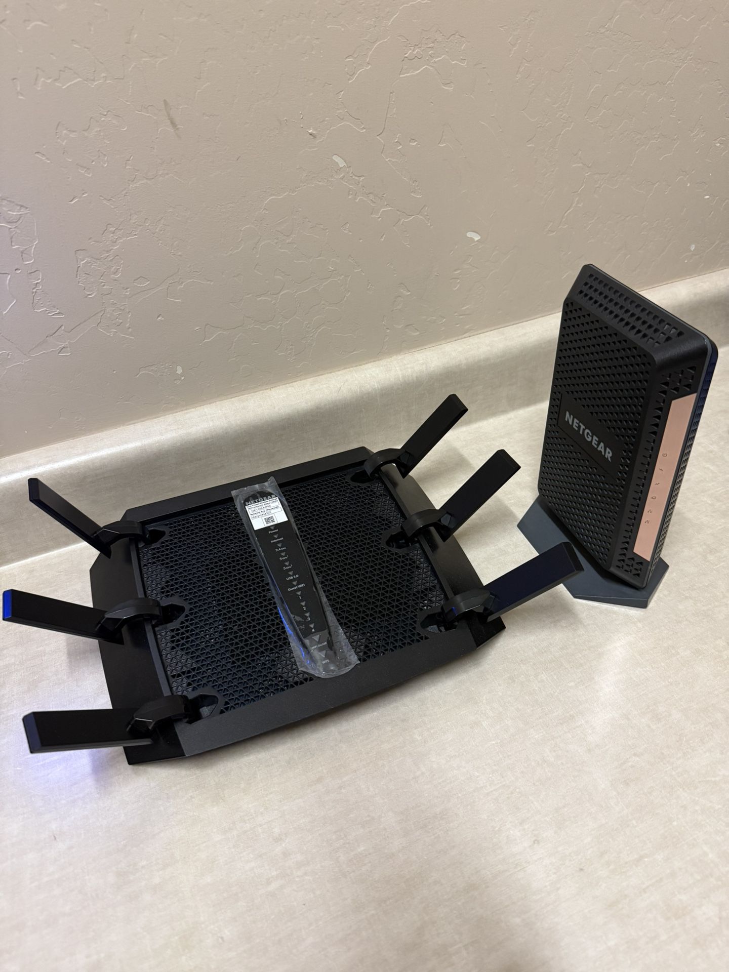 Netgear Modem And Nighthawk Router - Like New