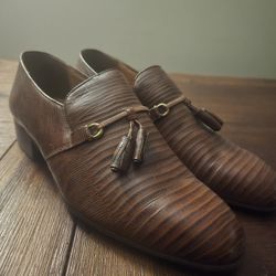 Brown Stacy Adam's Men Dress Shoes Size 8