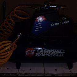 Compressor With  Hose Adaptors Blow Gun Quick Connecttors And Air Chuck Plus More 