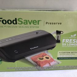 FoodSaver Preserve Vacuum Sealing System Starter Kit with Bags and Rolls