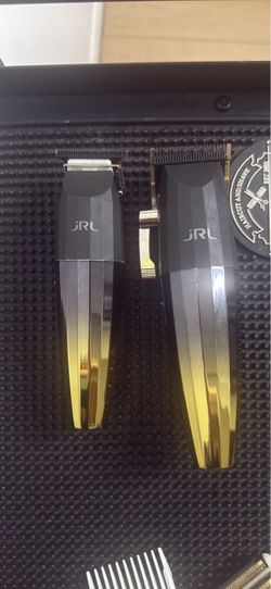 JRL Black and Gold Hair Clipper Trimmer Set