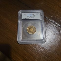 2000 10 Fils First Edition Icg Genuine BAHRAIN