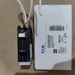 Eaton QBGFT1020 120V 1 Pole 20A Ground Fault Circuit Breaker