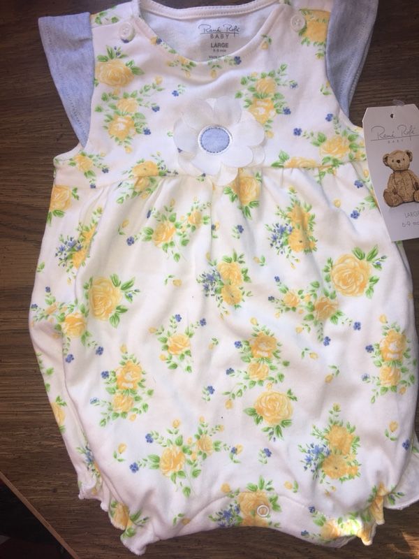 Baby girl brand new flowery onesie