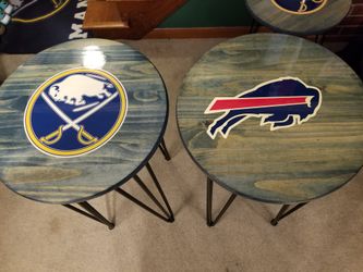 Bills and Sabres Stools 