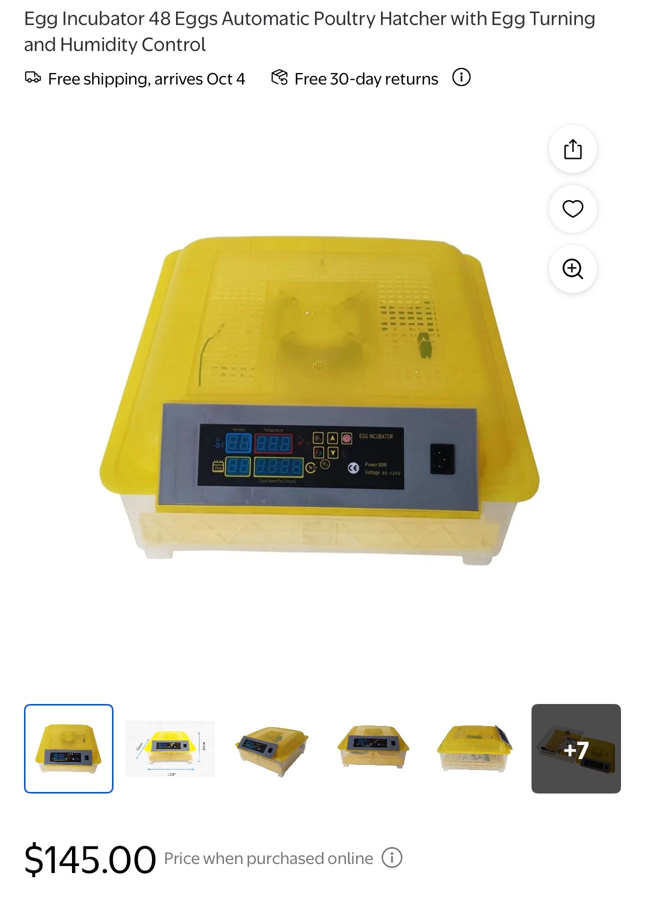 Egg Incubator 48 Eggs Automatic