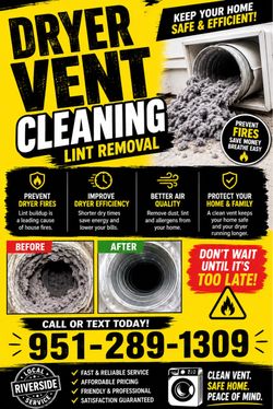 Dryer vent cleaning