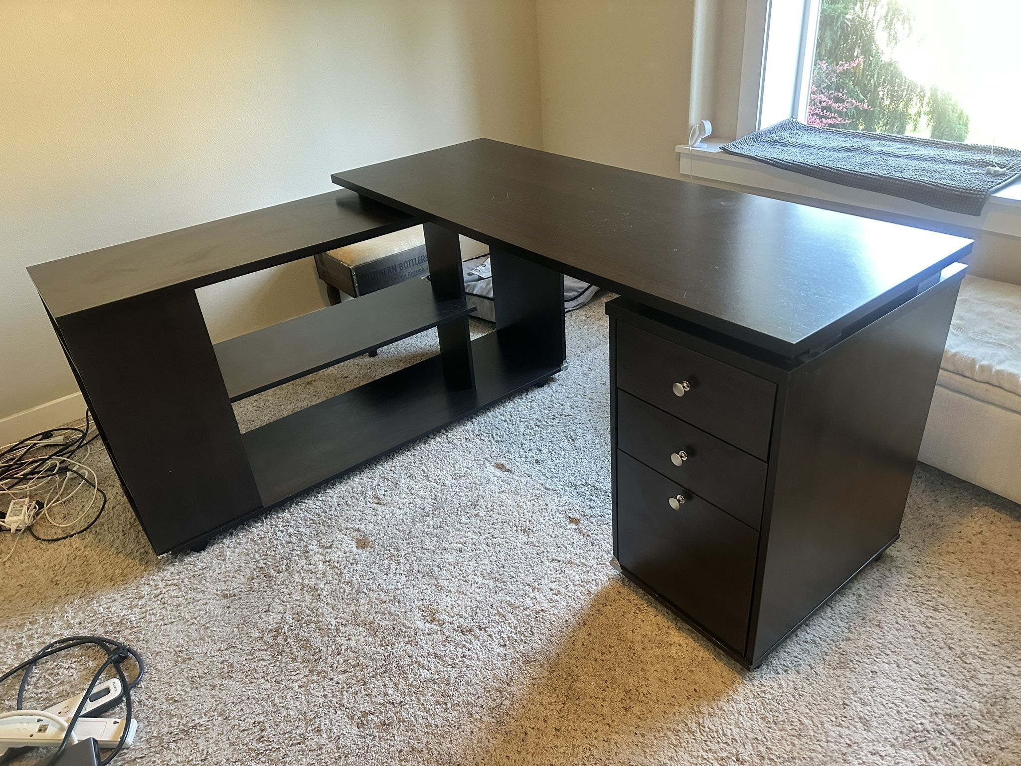 L shaped desk