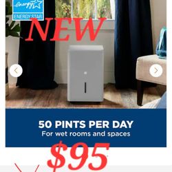 GE
50-Pint Dehumidifier With Built-in Pump 