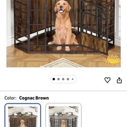 Corner Dog Crate Kennel Furniture