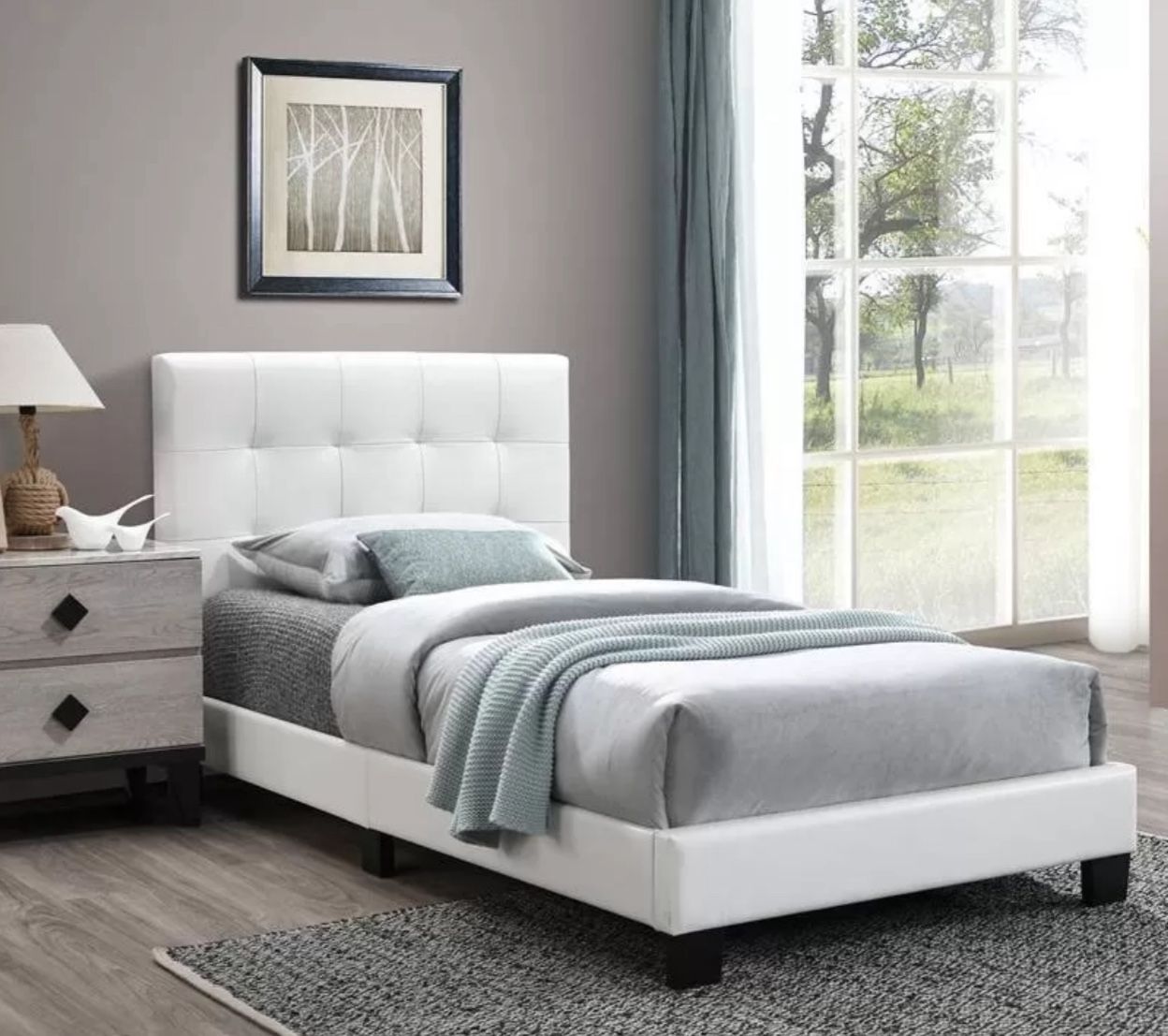 Cama Twin Size. Nueva En Su Caja Incluye Colchon