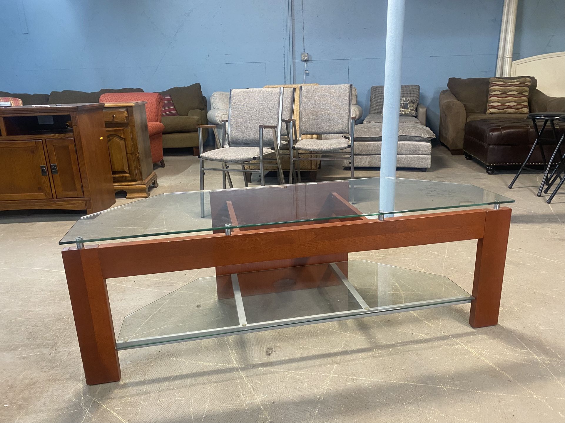 FREE delivery - Nice Glass Top Coffee Table (delivery Available, Read Details)