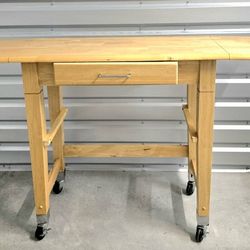 Side table, kitchen cart with wheels and drawer🥦🧄🧅🥕🥔🍍🍌🍋