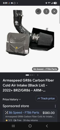GR86 ARMASPEED Cold air intake