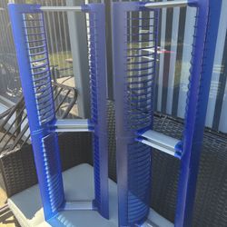 Atlantic 36 DVDs Tower Storage (Vintage) CDs, PS1, PS2 Game Racks!