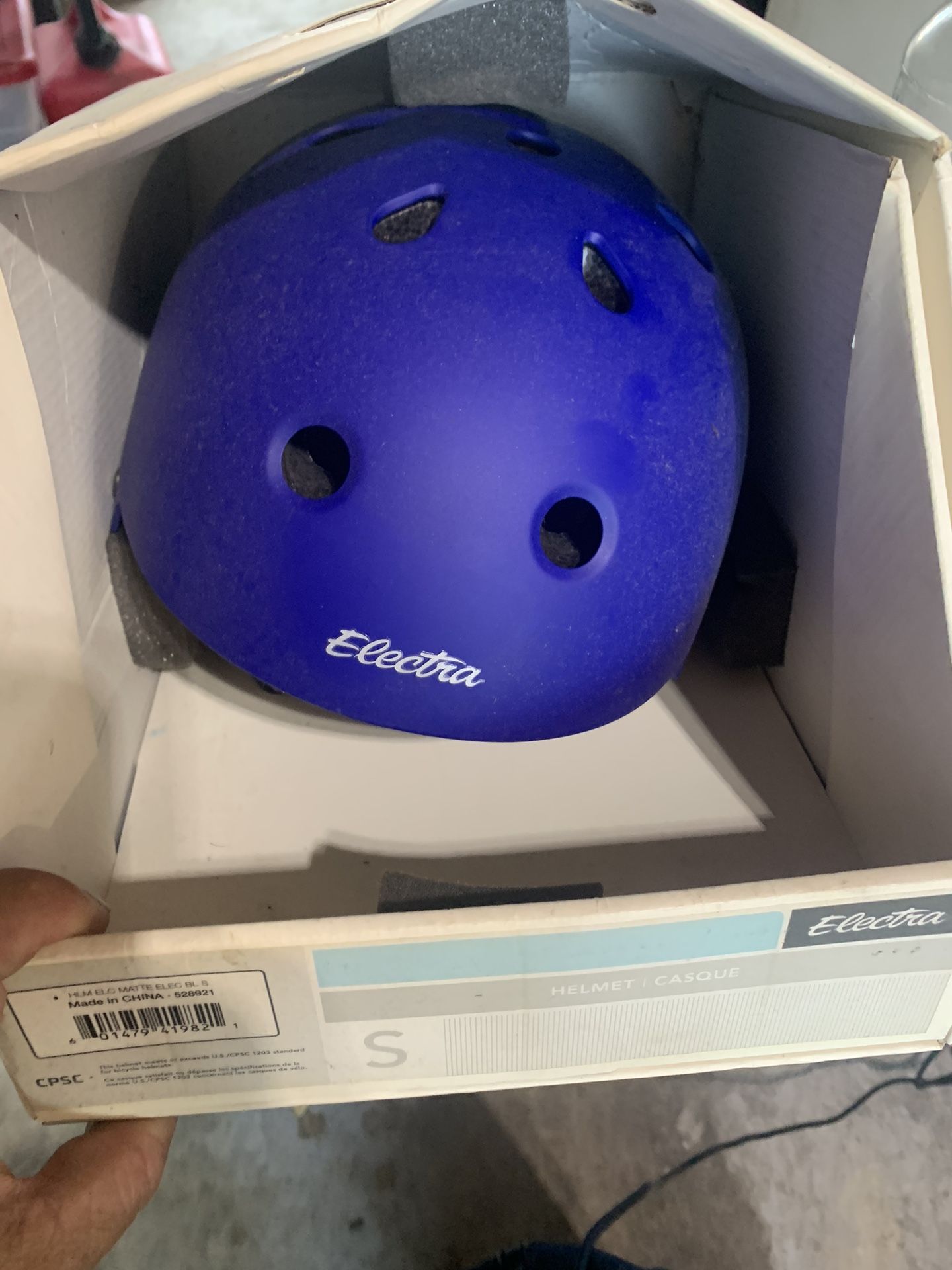 Kids Size s Blue Bike Helmet