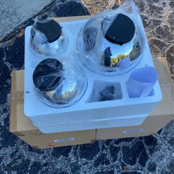 9 Outdoor Christmas Light Balls To Hang from Tree Or House $50 Obo 