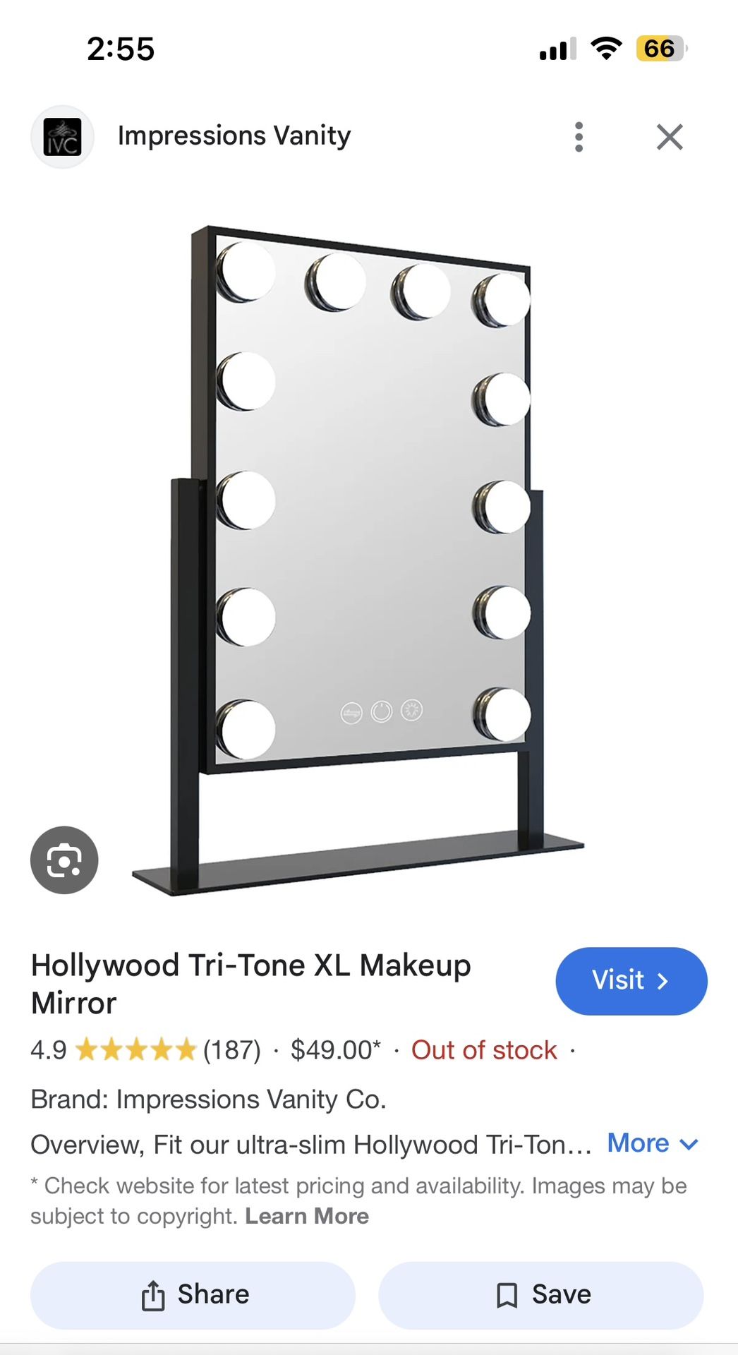 Impressions Vanity Mirror