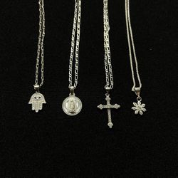 Real Silver Necklace Sets