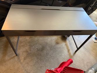 Gray IKEA Desk