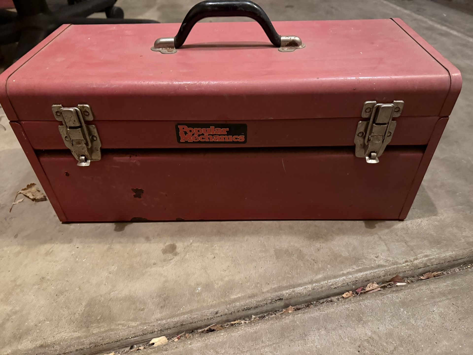 Metal Tool Box With Tools