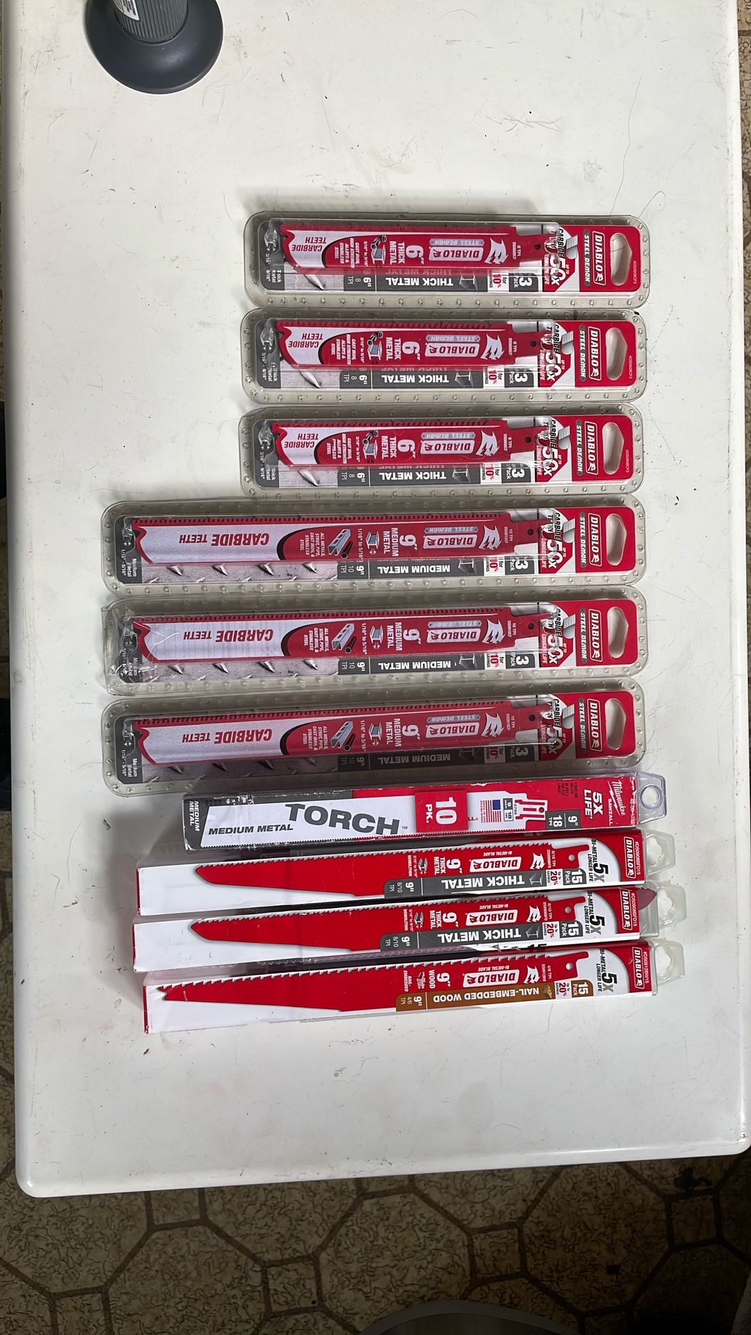 Diablo & Milwaukee Carbide Sawzall Blades