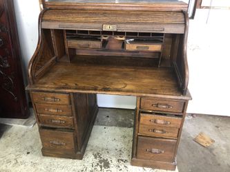 Roll top desk old Original