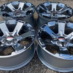 22” CHROME GMC YUKON DENALI CHEVROLET CHEVY CADILLAC WHEELS RIMS WE FINANCE NEW