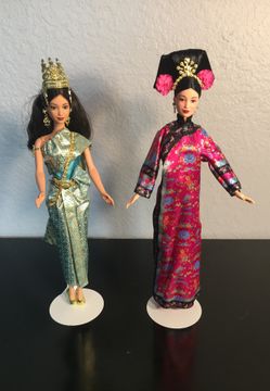 Princess Cambodia and China Barbie