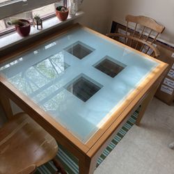 Glass Breakfast Table 