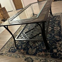 Glace and Tille Top Coffee Table 