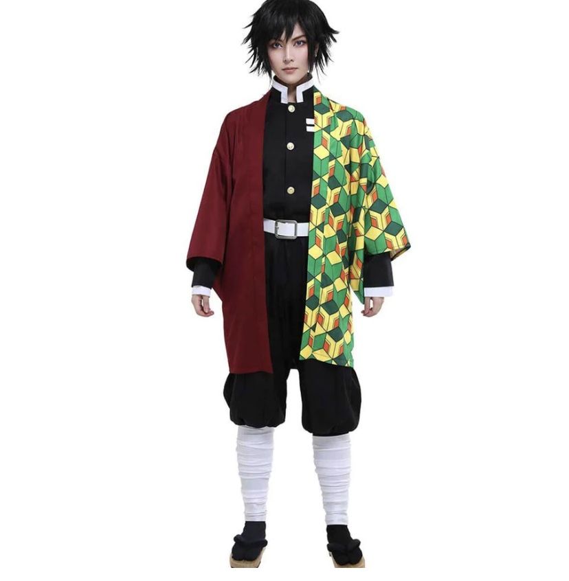 Giyuu Tomioka Costume Halloween Giyuu Cosplay Outfit adult size XL new